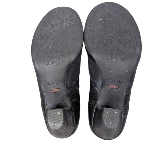 Clarks artisan 62254 slip on leather boot shoes - SZ 7 - Picture 4 of 4